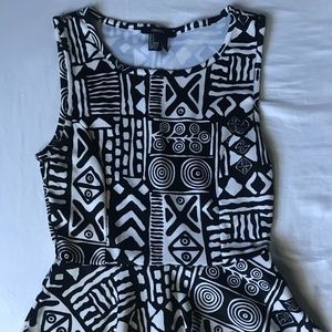 Peplum Patterned Top